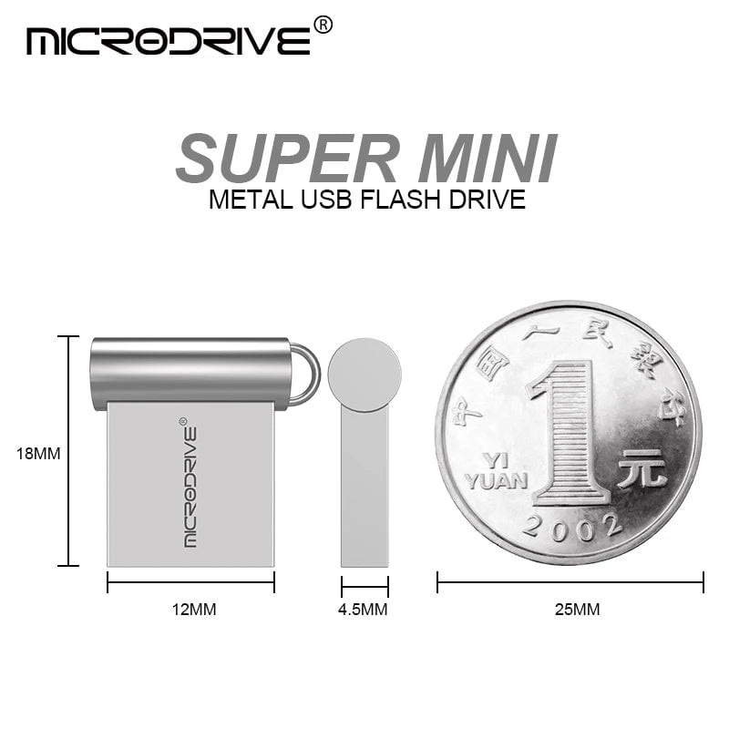 Storazone Mini USB Flash Drive Pen Drive USB 2.0 Pendrive 64GB 32GB 16G 8G 4G Flash Memory Stick with Key Ring 128GB U Disk Creative gifts