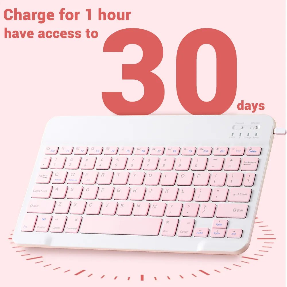 Storazone Mini Wireless Keyboard Bluetooth Keyboard For ipad Phone Tablet Portable Bluetooth Keyboard and Mouse For Samsung Xiaomi Android