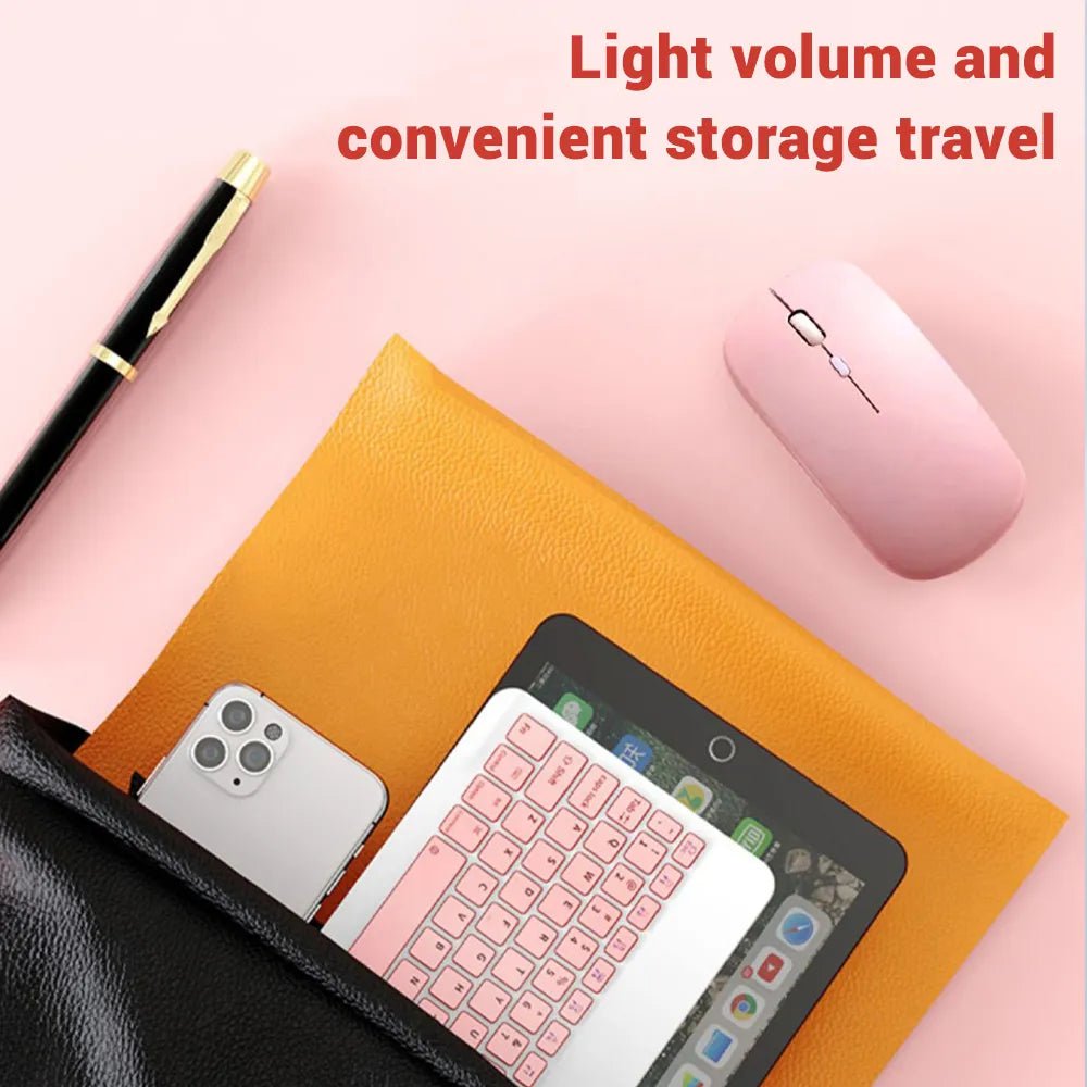 Storazone Mini Wireless Keyboard Bluetooth Keyboard For ipad Phone Tablet Portable Bluetooth Keyboard and Mouse For Samsung Xiaomi Android