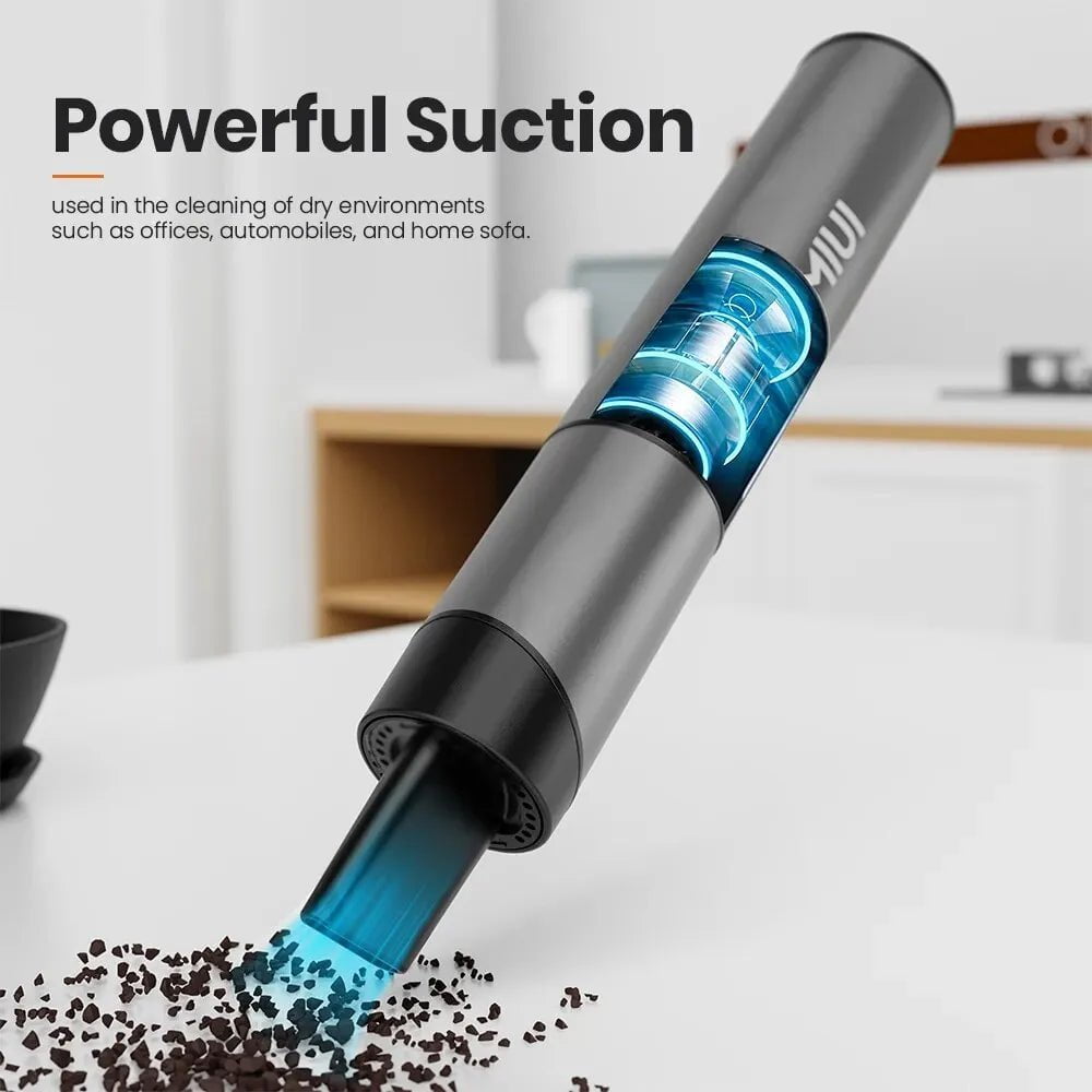 Storazone MIUI Mini Portable Vacuum Cleaner Cordless Handheld Vacuum with 3 Suction Heads Easy to Clean for Desktop Keyboard Car USB