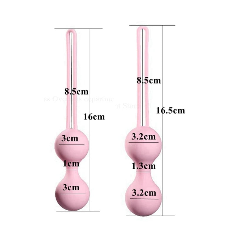 Storazone ML Medical Silicone Kegel Balls Exercise Tightening Device Balls Safe Ben Wa Ball for Women Vaginal massager Adult toy No Vibrator