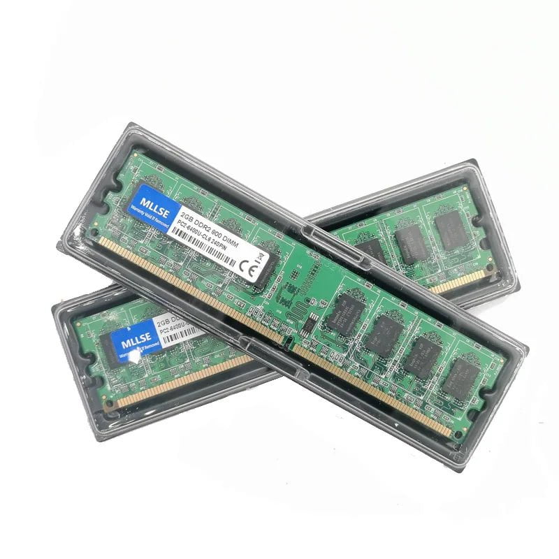 Storazone MLLSE DIMM DDR2 800Mhz/667Mhz 4GB(2GB*2Pieces) PC2-6400/PC2-5300 memory for Desktop RAM,good quality and High Compatible!