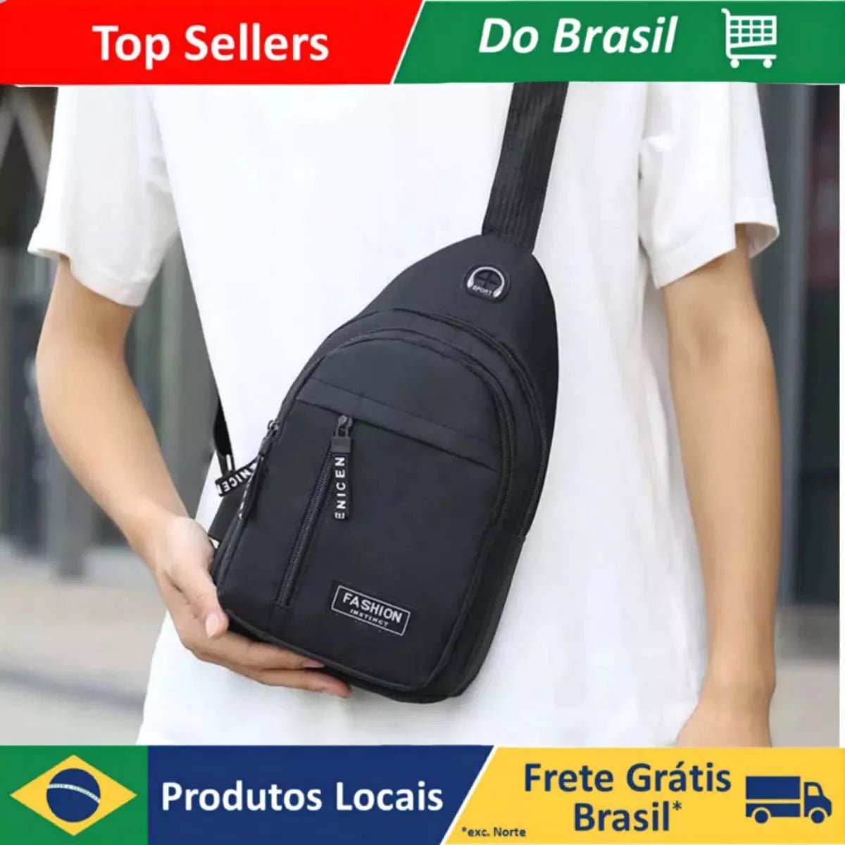 Storazone mochila masculina impermeável bolsa de ombro pequena enviar cor aleatória