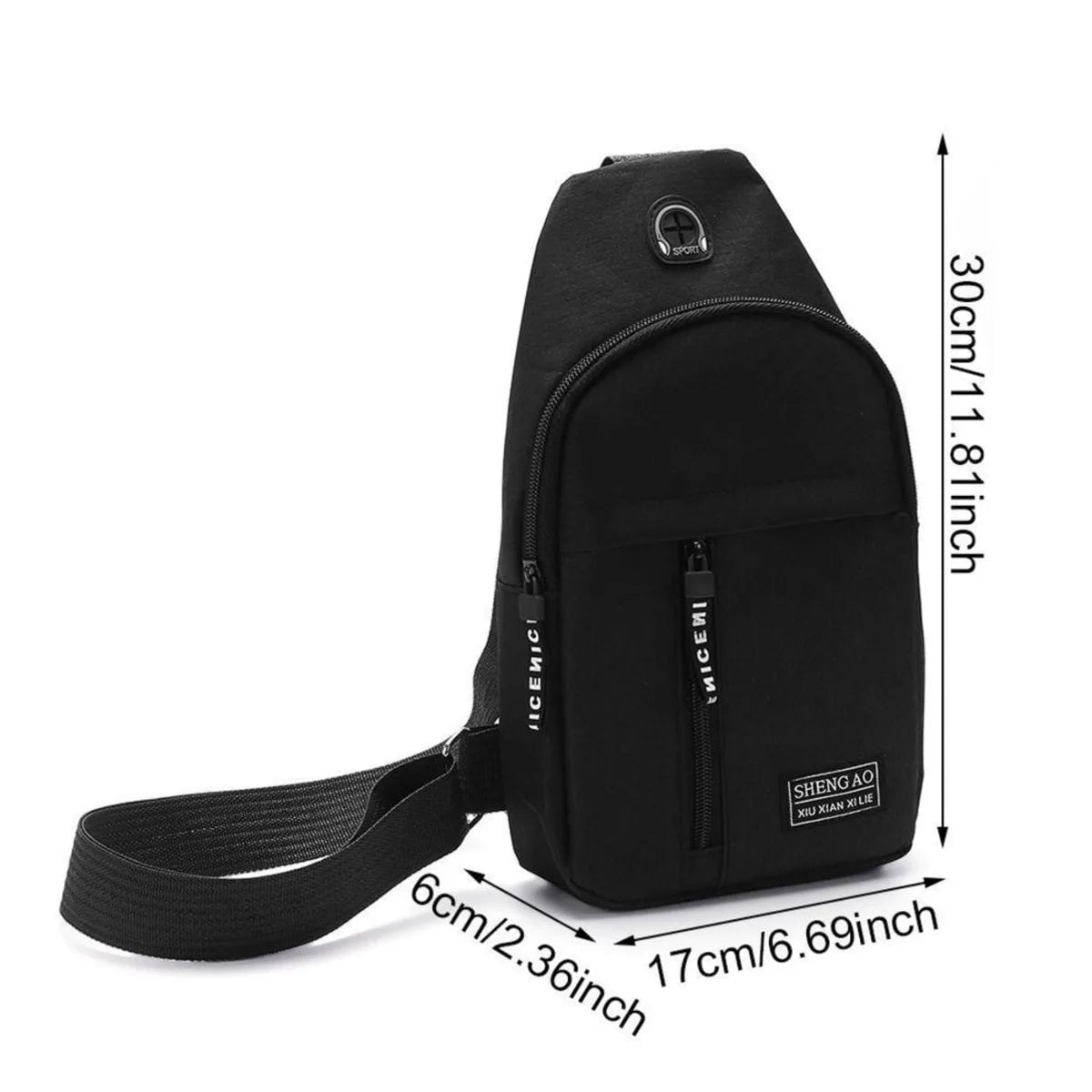 Storazone mochila masculina impermeável bolsa de ombro pequena enviar cor aleatória