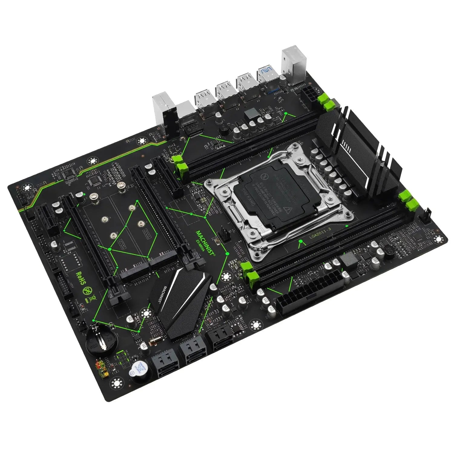 Storazone Motherboard (Single Motherboard option) MACHINIST E5 MR9A V1.0 X99 Motherboard Support LGA 2011-3 Xeon E5 V3 V4 CPU Processor DDR4 RAM Four Channel Memory ATX NVME M.2