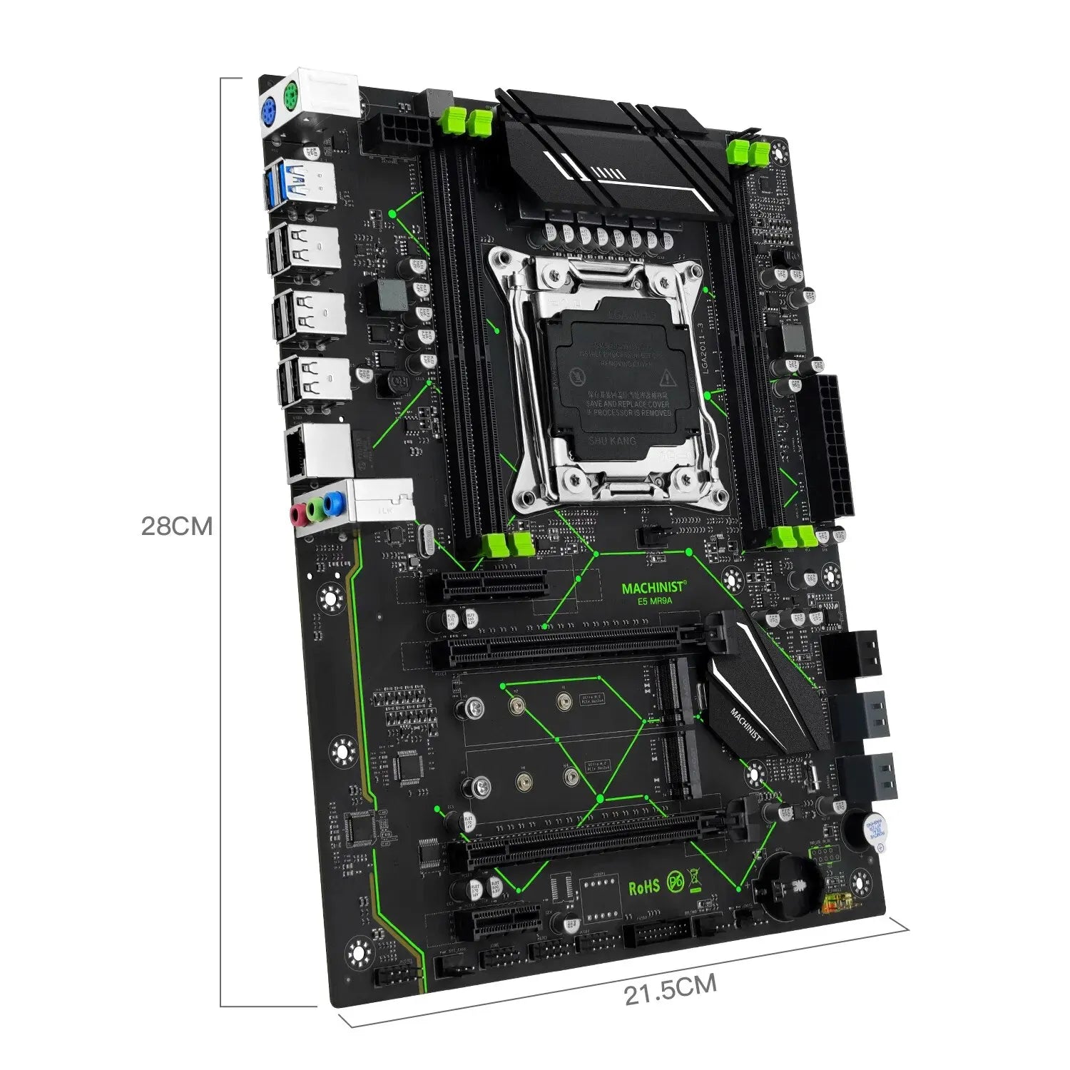 Storazone Motherboard (Single Motherboard option) MACHINIST E5 MR9A V1.0 X99 Motherboard Support LGA 2011-3 Xeon E5 V3 V4 CPU Processor DDR4 RAM Four Channel Memory ATX NVME M.2