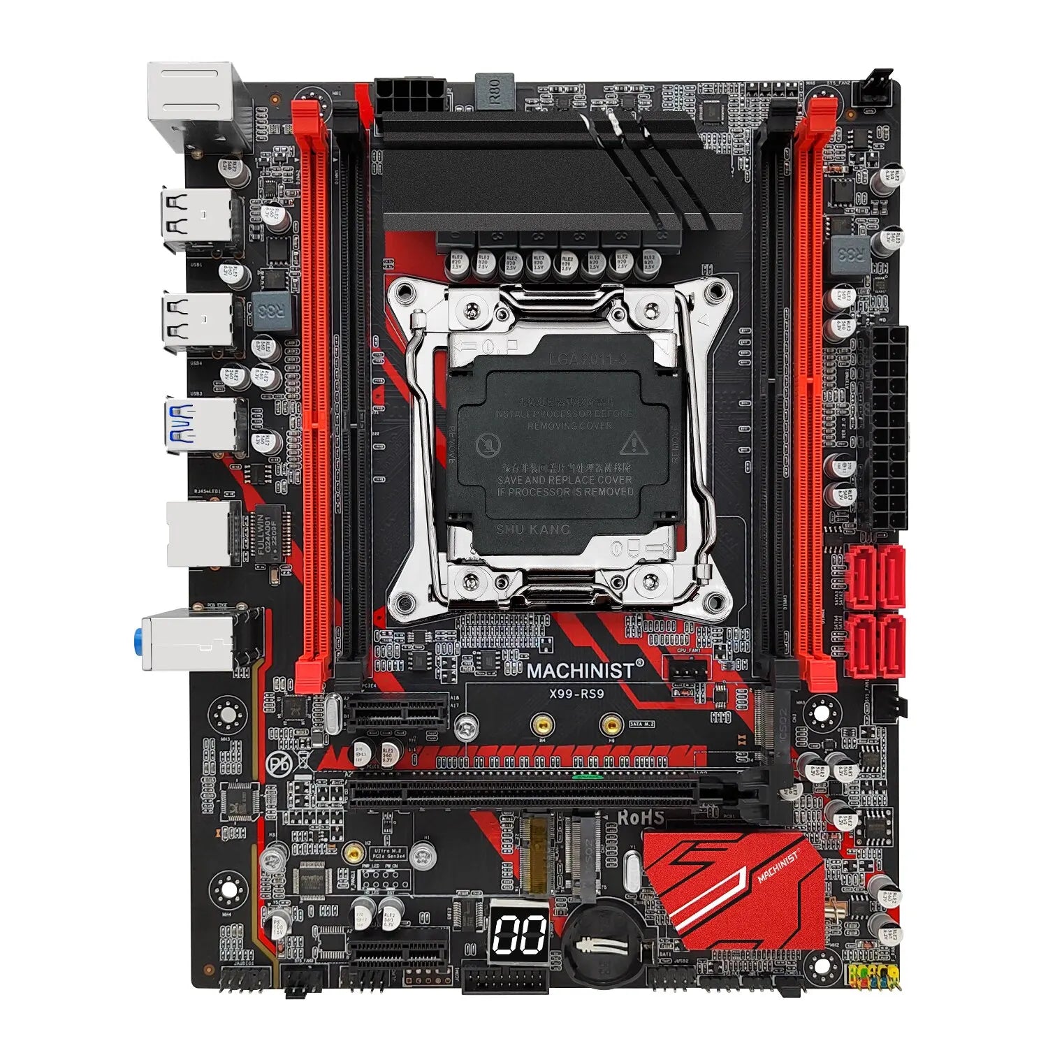 Storazone Motherboards MACHINIST RS9 X99 Motherboard Support Xeon E5 V3 V4 LGA 2011-3 CPU Processor DDR4 RAM Four Channel and SATA PCI-E M.2 Slot