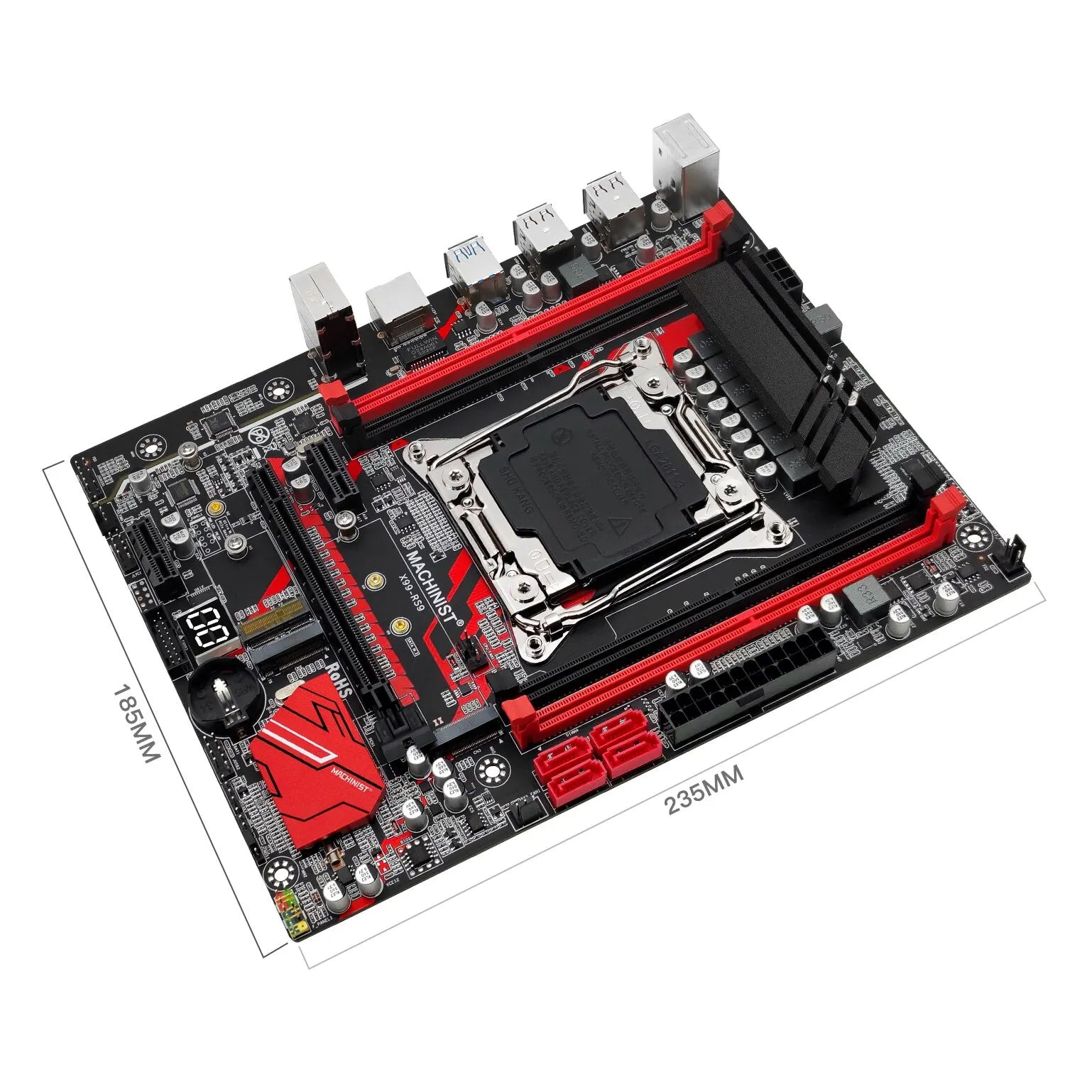 Storazone Motherboards MACHINIST RS9 X99 Motherboard Support Xeon E5 V3 V4 LGA 2011-3 CPU Processor DDR4 RAM Four Channel and SATA PCI-E M.2 Slot