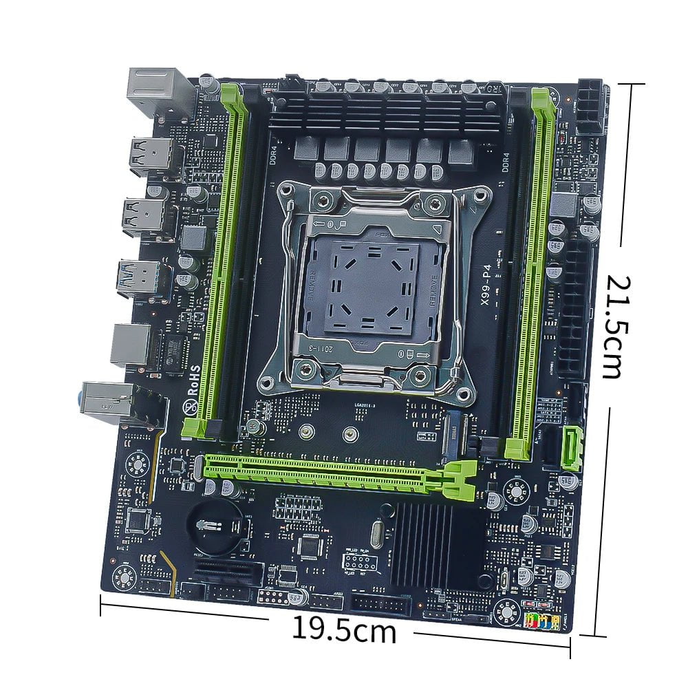 Storazone Motherboards MUCAI X99 P4 Motherboard LGA 2011-3 Supports Intel Xeon processor four channel DDR4 RAM NVME M.2/SATA 3.0