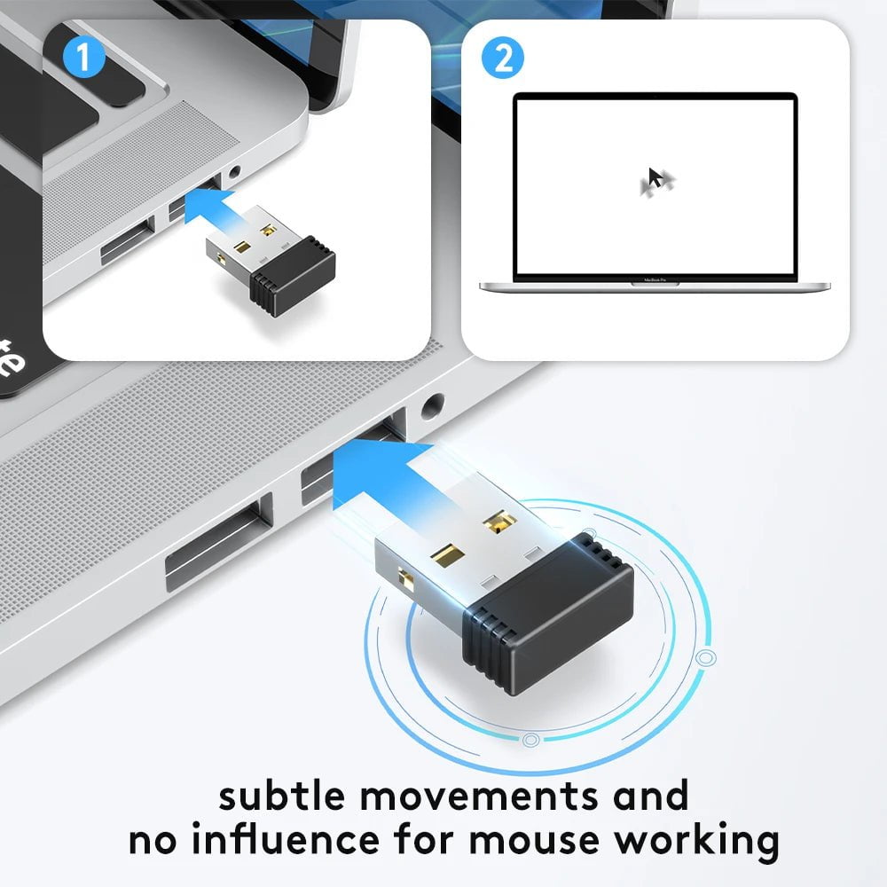 Storazone Mouse Jiggler USB Mover Undetectable Automatic Mouse Shaker Wiggler for Laptop Keeps Computer Team Group Awake Simulate Movement