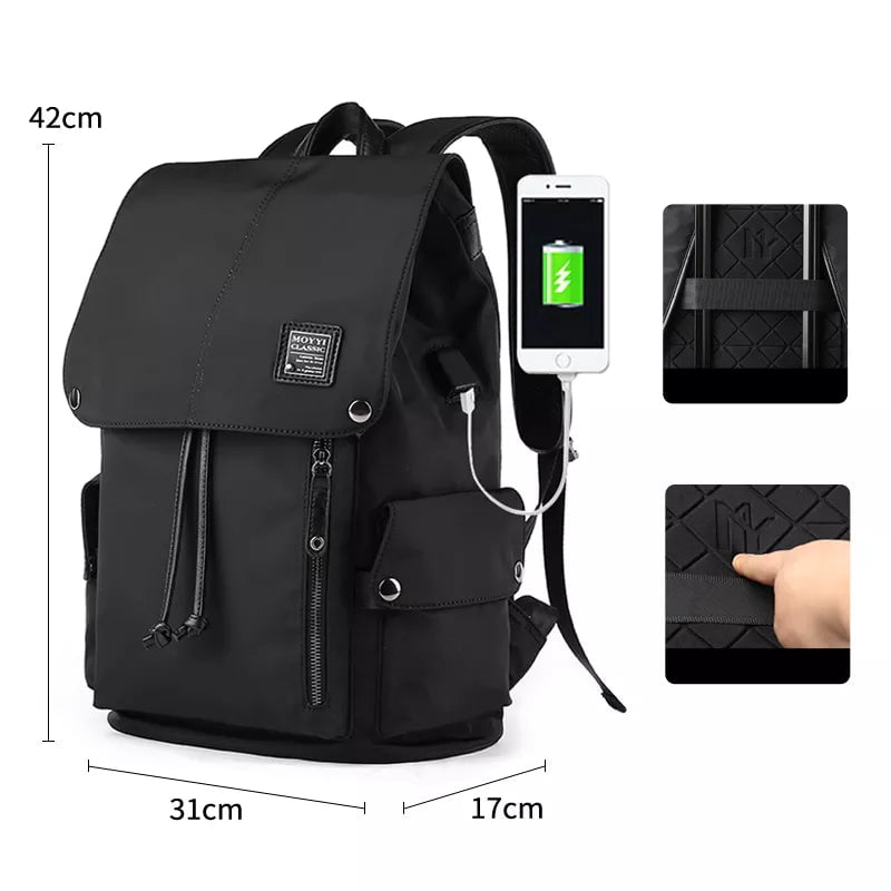 Storazone MOYYI Best Quality Waterproof Large Backpack Men Functional 15.6'' Laptop Backpack Male Outdoor Travel Mochilas Fashion Bag