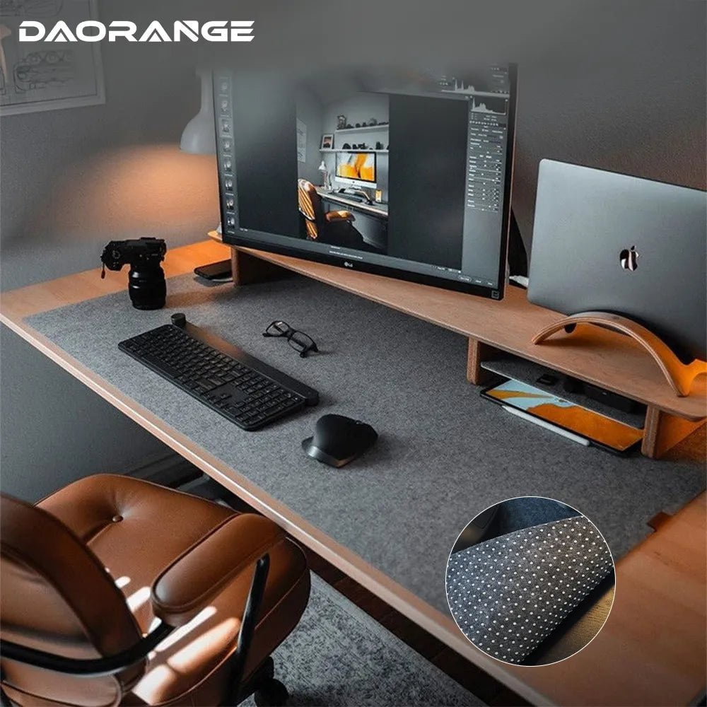 Storazone Multi Size Wool Felt Mouse Pad Office Computer Desk Protector Mat Keyboard Non-slip Mat Laptop Table Cushion Gaming Accessories