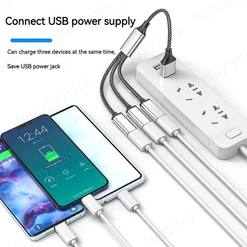 Storazone Multi USB Hub Extensions 4 Port Type C Hub USB Splitter Fast Data Transmission OTG Adapter For Computer Xiaomi Macbook Pro Air