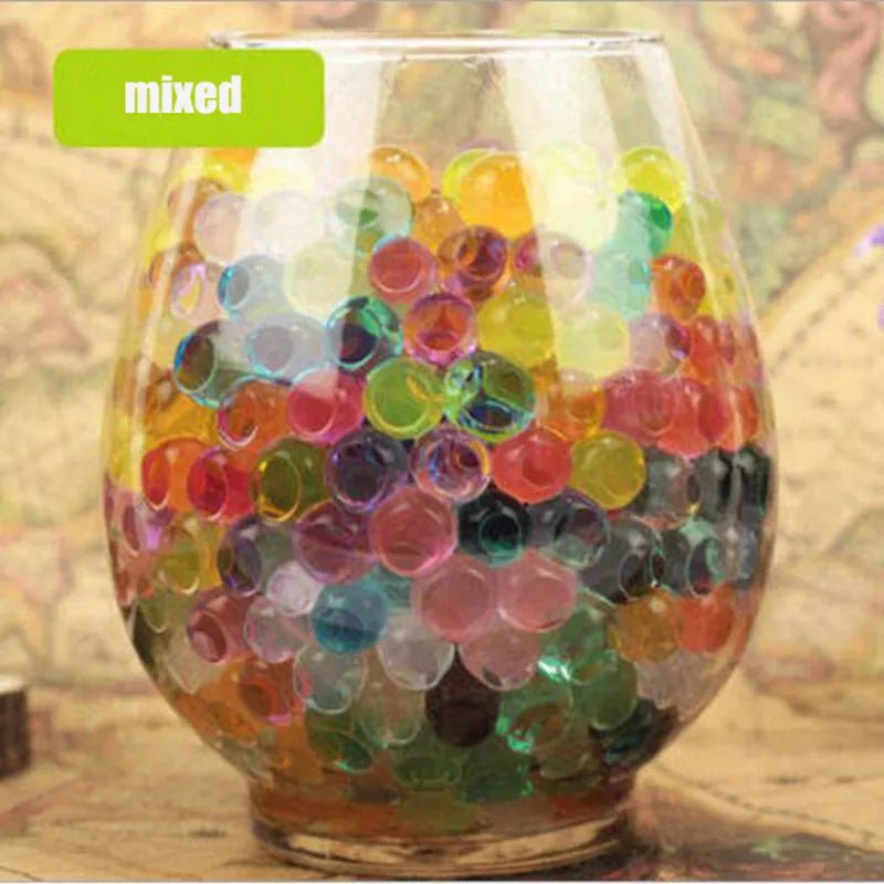 Storazone Multicolor 500pcs magic Crystal Soil Mud Children Toy Water Beads for kids flowers Growing Up Water Hydrogel Balls Home Decor Potted