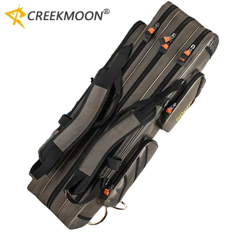 Storazone Multifunctional Hard Spinning Fishing Rod Bag 2/3/4 Layers 80CM-130CM Fishing Tackle Bags 1680D Oxford Reel Gear Storage Case