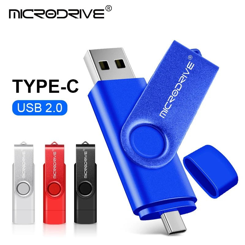 Storazone Multifunctional OTG 2 IN 1 type-c USB Flash Drive pendrive 128GB cle usb флэш-накопител stick 32/64 GB Pen Drive for phone