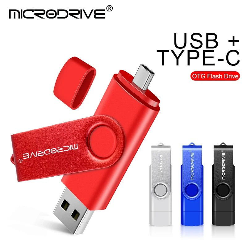 Storazone Multifunctional OTG 2 IN 1 type-c USB Flash Drive pendrive 128GB cle usb флэш-накопител stick 32/64 GB Pen Drive for phone