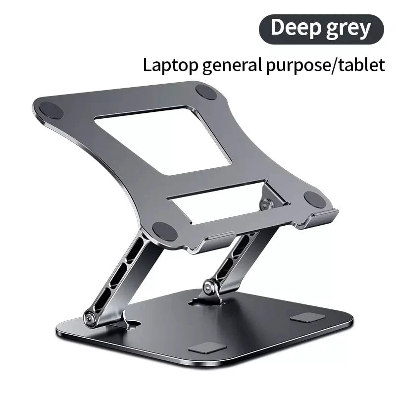 Storazone N16-notebook-grey Phone Tablet Stand Adjustable Aluminum Alloy laptop Tablet up to 17 "Laptop Portable Folding stand Cooling stand support