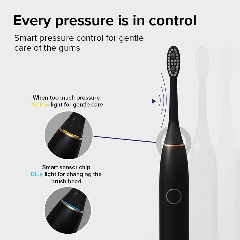 Storazone Nandme NX7000 NX8000 Smart Sonic Electric Toothbrush IPX7 Rechargeable Ultrasound Tooth Brush Ultrasonic Teethbrush