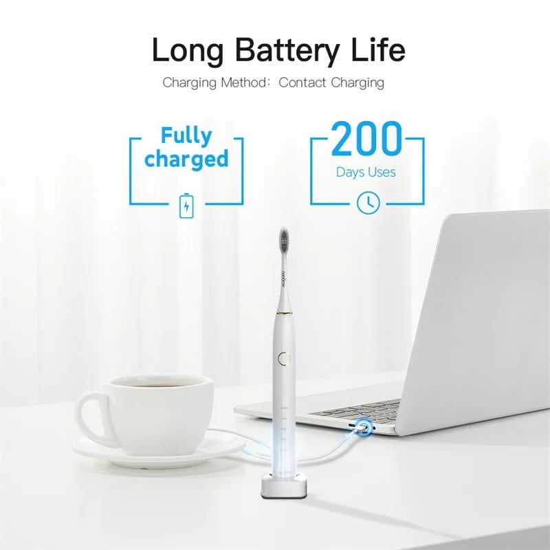 Storazone Nandme NX7000 NX8000 Smart Sonic Electric Toothbrush IPX7 Rechargeable Ultrasound Tooth Brush Ultrasonic Teethbrush