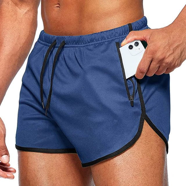 Storazone Navy / M(50-60kg) Men Sport Shorts Summer Sportswear Beach Jogging Short Pants Training Shorts Men Basketball Clothing Gym Fitness Running Bottoms