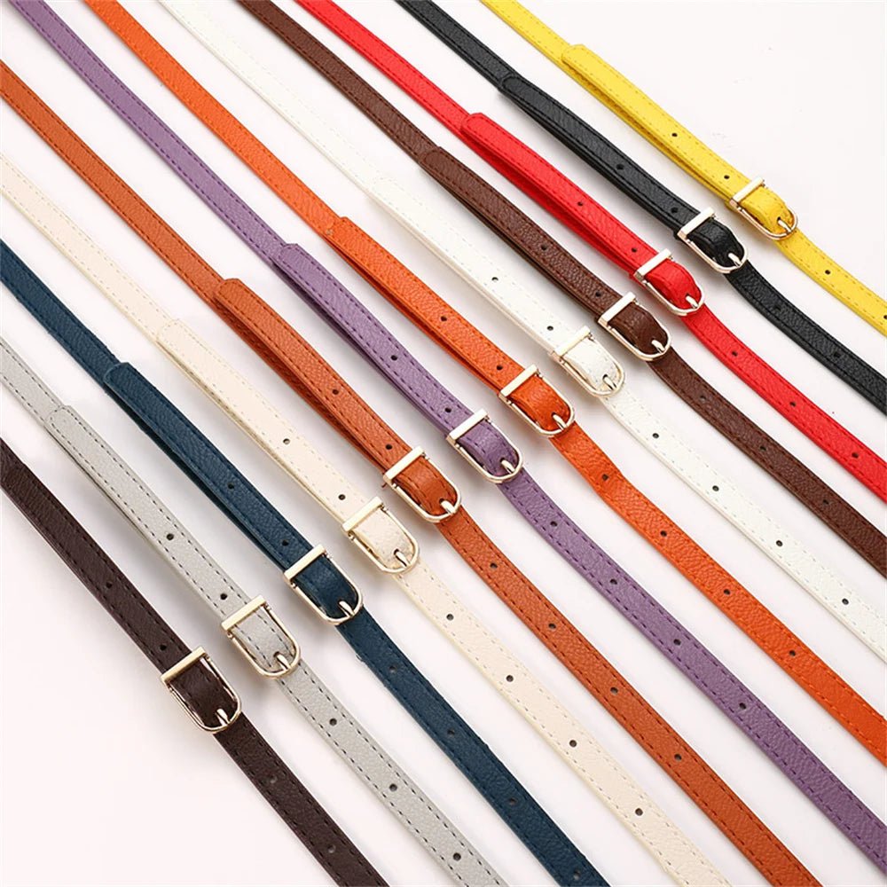 Storazone New 120cm Long PU Leather Shoulder Bag Strap Bag Handles DIY Replacement Purse Handle for Handbag Belts Strap Bag Accessories