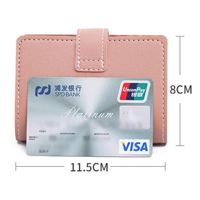 Storazone New Anti-theft ID Credit Card Holder Fashion Women's 26 Cards Slim PU Leather Pocket Case Purse Wallet bag  for Women Men Female