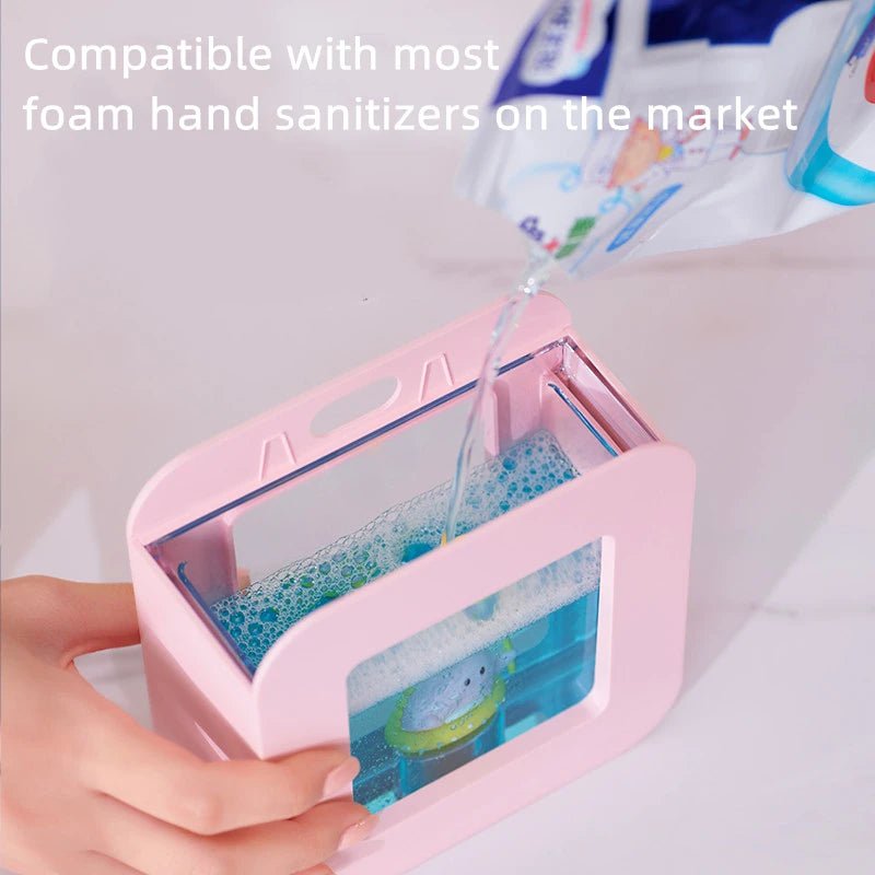 Storazone New Automatic Soap Dispenser Cute Pet Contact Free Hand Sanitizer USB Charging 400ml Liquid Dispensers Wash Handtizer Personal