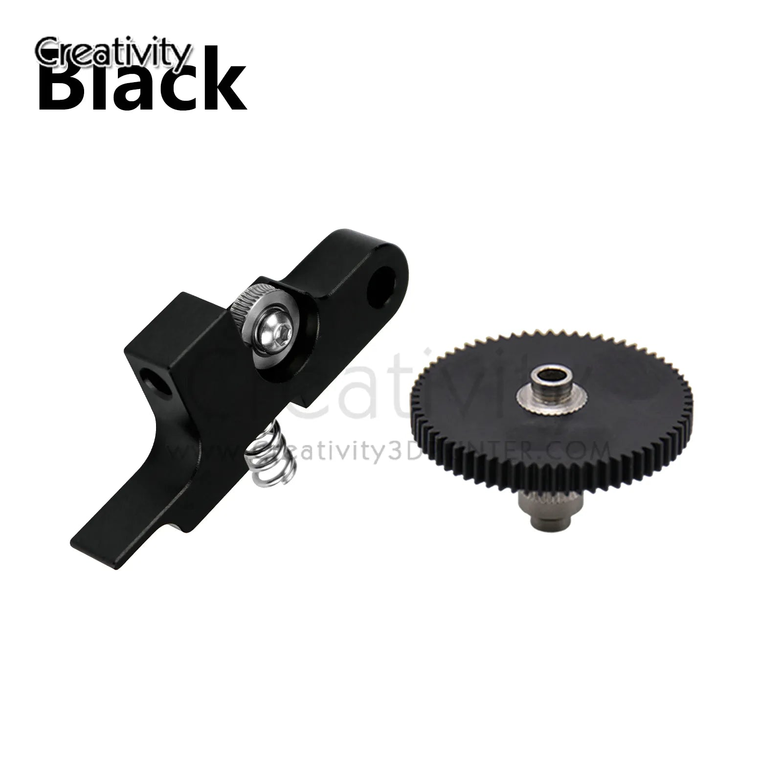 Storazone New Black Kit Upgraded Titan Aero Metal Extruder Idler Arm CNC Gear with 66 Teeth 1.75mm Prusa i3 Sidewinder X1 X2 Genius Extruder Parts