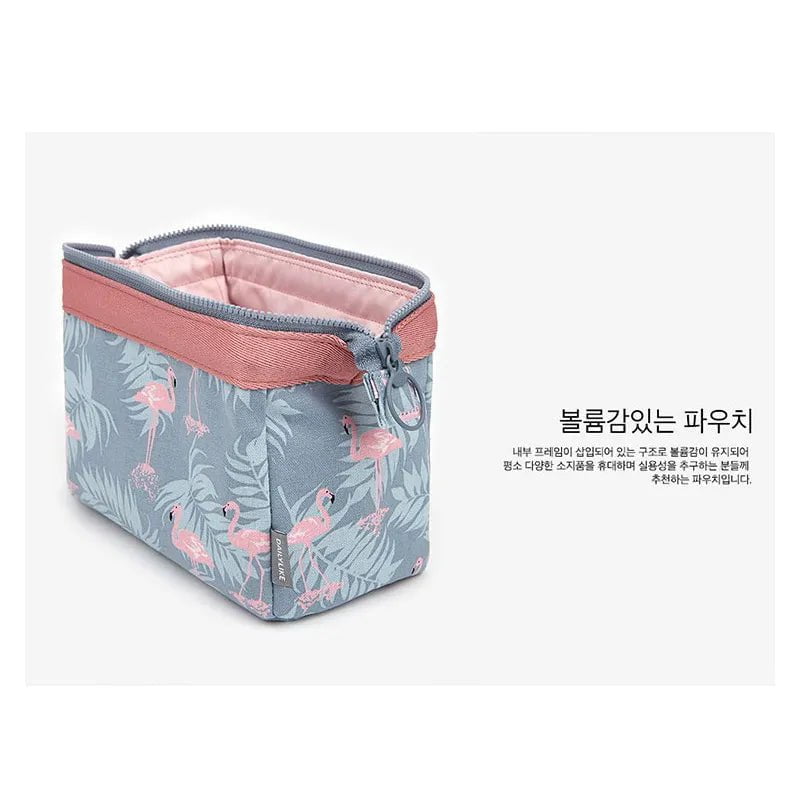 Storazone New Fashion Cosmetic Bag Women Waterproof Flamingo Makeup Bags Travel Organizer Toiletry Kits Portable Makeup Bags Beautician