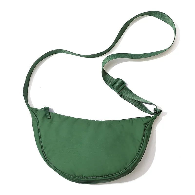Storazone new green Simple Design Women's Messenger Bag Fashion Ladies Nylon Hobos Small Shoulder Bags Vintage Female Girls Purse Cloth Handbags