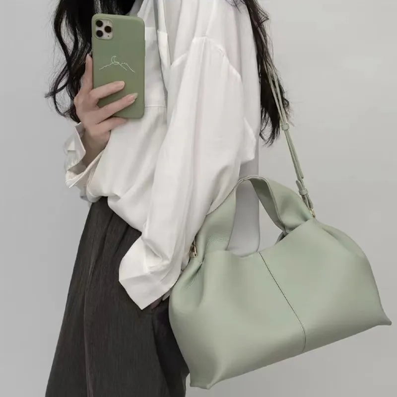 Storazone NEW Large Shoulder Side Bag for Women 2022 Trend Designer Winter Simple Solid Color Big High Capacity Tote Bags Handbags