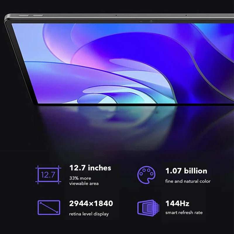 Storazone New Lenovo Xiaoxin Pad Pro Snapdragon 870 12.7" LCD  Android 13 Tablet Screen 144Hz 8GB 128GB/256GB 10200mAh Battery Android 13