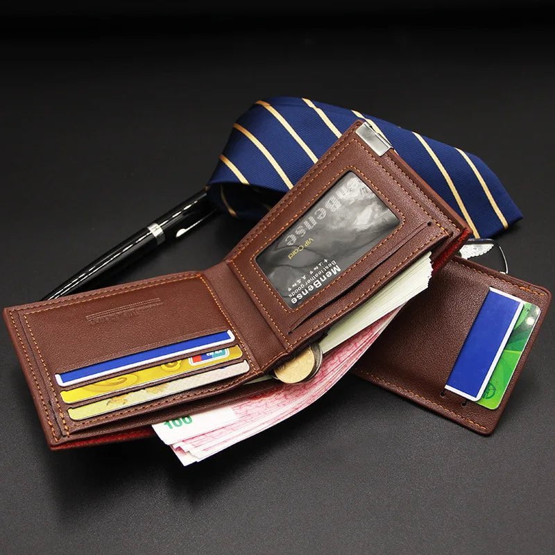 Storazone New Men's Wallet Short Multi-function Fashion Casual Draw Card Wallet Card Holders for Men Cardholder Bags with Free Shipping