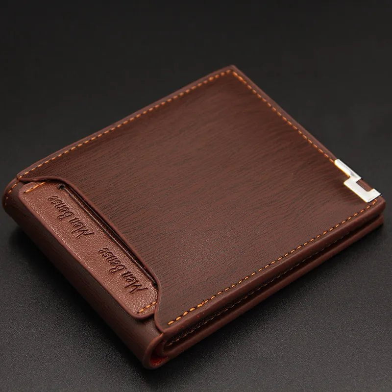 Storazone New Men's Wallet Short Multi-function Fashion Casual Draw Card Wallet Card Holders for Men Cardholder Bags with Free Shipping