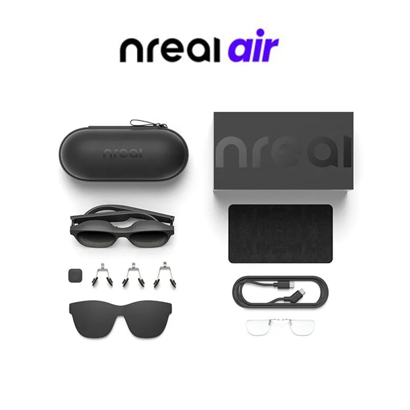 Storazone New Nreal Air Smart Xreal AR Glasses HD Private Giant Mobile Computer Projection Screen Portable Game Video Music Sunglasses