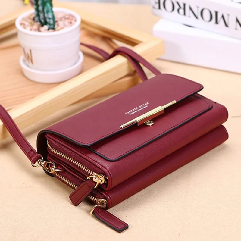 Storazone New Pu Leather Women Handbags Female Multifunctional Large Capacity Shoulder Bags Fashion Crossbody Bags For Ladies Phone Purse