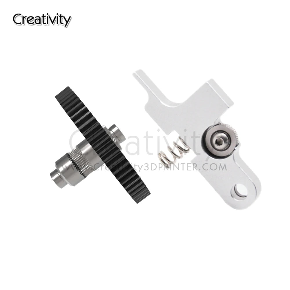 Storazone New Silver CNC kit Upgraded Titan Aero Metal Extruder Idler Arm CNC Gear with 66 Teeth 1.75mm Prusa i3 Sidewinder X1 X2 Genius Extruder Parts