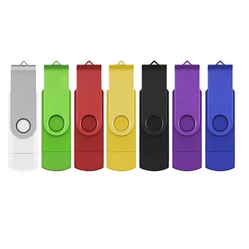 Storazone New Type C 2TB USB Flash Drive OTG 2 IN 1 Pen Drive USB Stick High Speed 3.0 USB C 2TB Flash Disk Pendrive For Phone Laptop PC