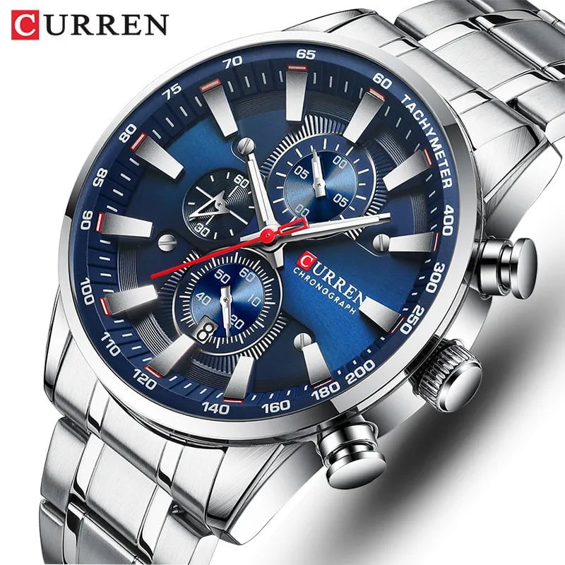 Storazone New Watches for Men Top Luxury Brand CURREN Quartz Men’s Watch Sport Waterproof Wrist Watches Chronograph Date Relogio Masculino