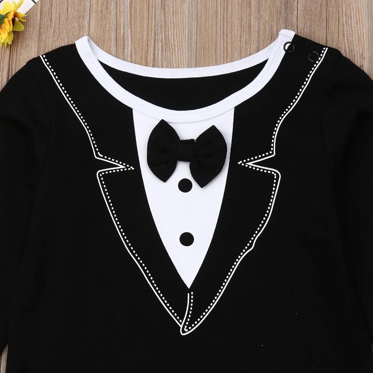 Storazone Newborn Baby Boys Clothes 2020 Summer Fall Boys Long Sleeve Romper Jumpsuits Bow-tie Gentleman Suit Baby Boys Outfits