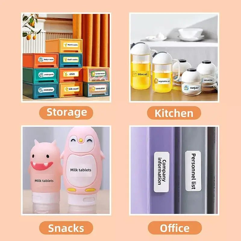 Storazone Niimbot White Label Thermal Paper for D11 D110 D101 Printer  Label Sticker Paper Roll Waterproof Anti-Oil Tear-Resistant