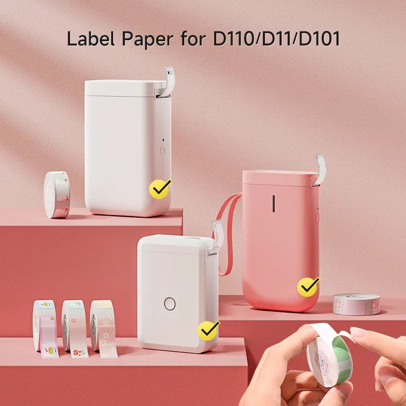 Storazone Niimbot White Label Thermal Paper for D11 D110 D101 Printer  Label Sticker Paper Roll Waterproof Anti-Oil Tear-Resistant