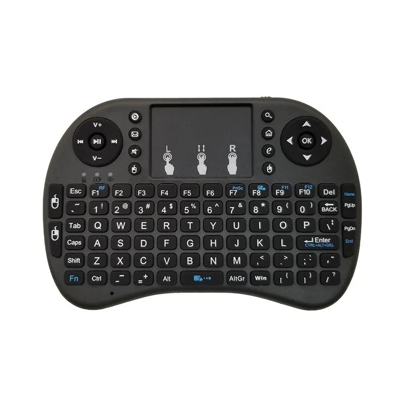 Storazone No backlight I8 Mini Wireless Keyboard 2.4G Air Mouse Remote Touchpad Use Dry Battery for Android TV Box PC Wireless Keyboard