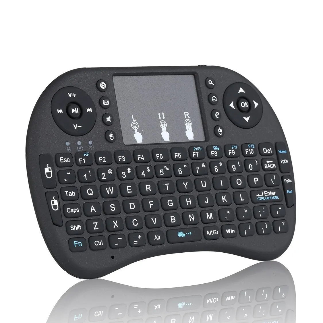 Storazone No backlight I8 Mini Wireless Keyboard 2.4G Air Mouse Remote Touchpad Use Dry Battery for Android TV Box PC Wireless Keyboard