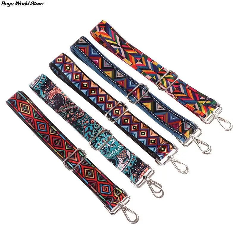 Storazone Nylon Bag Strap 1PC Woman Colored Straps for Crossbody Messenger Shoulder Bag Accessories Adjustable Embroidered Belts Straps