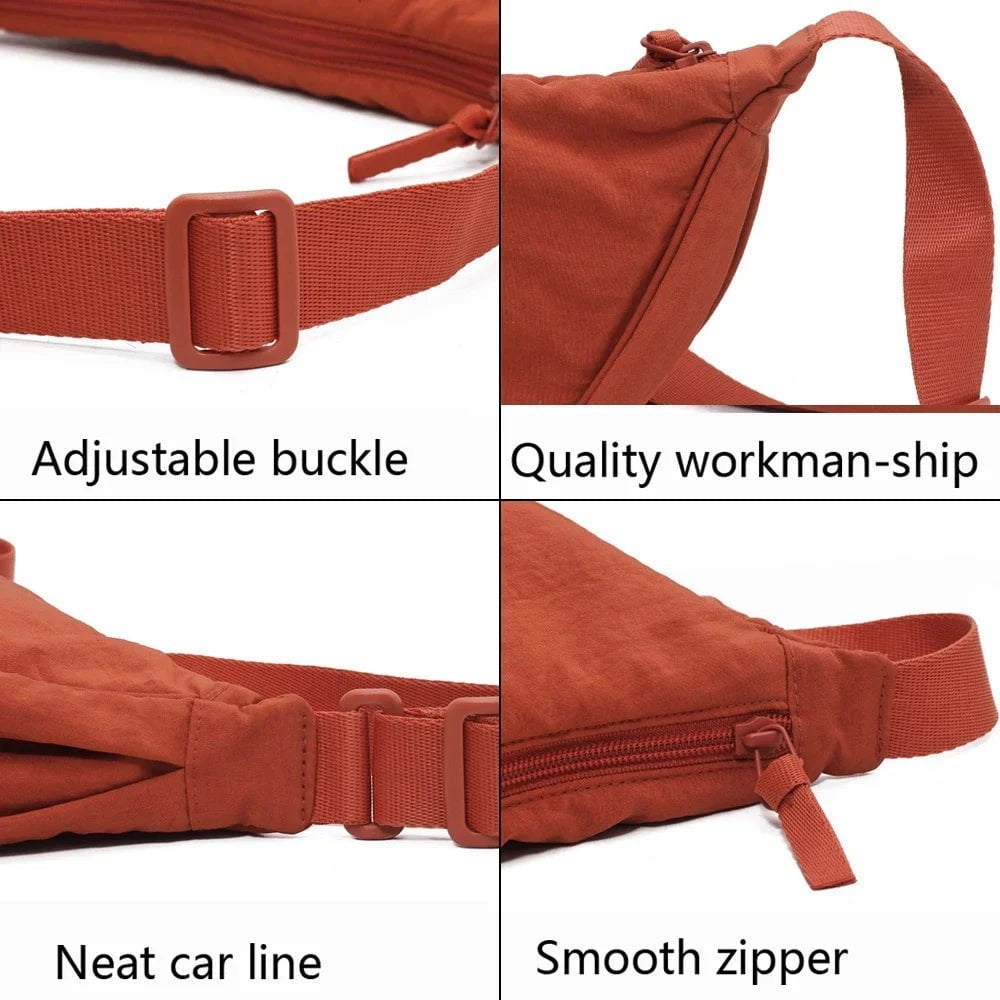 Storazone Nylon Hobos Chest Shoulder Bag Large Capacity Travel Crossbody Half Moon Belt Messenger for Women Bags Dropshipping / Wholesale