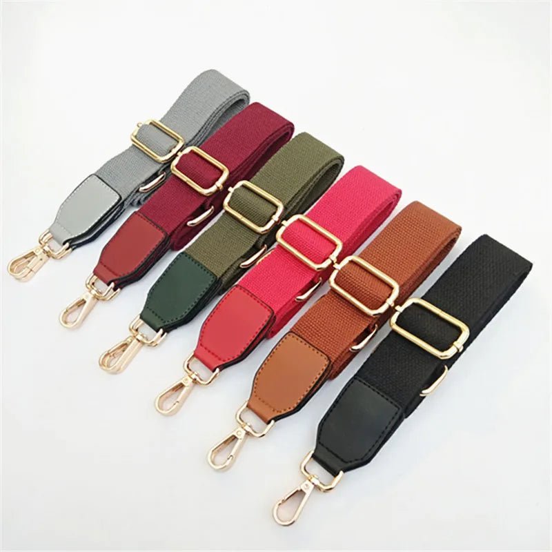 Storazone Nylon Shoulder Bag Strap Wide Spare Bag Strap Pure Color Women's Nylon Messenger Bag Accessories Bag Straps