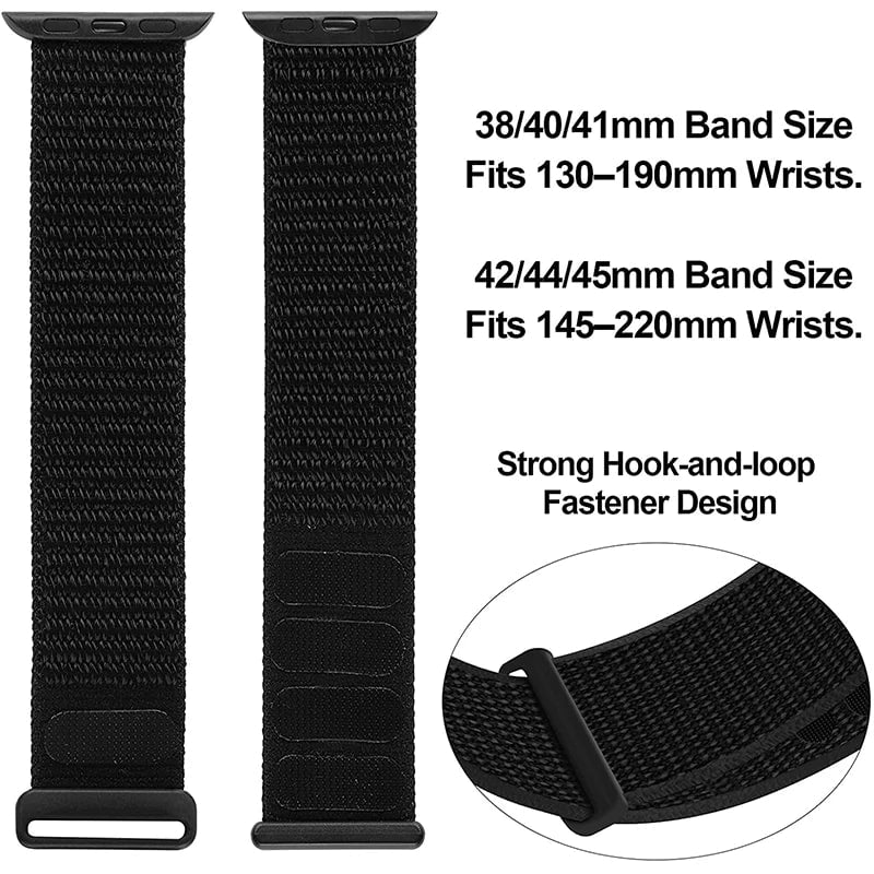 Storazone Nylon Strap For Apple Watch Band Ultra 9 8 7 SE 6 5 3 38MM 42MM 40MM 44MM smartwatch Accessorie bracelet iWatch serie 45MM 41MM