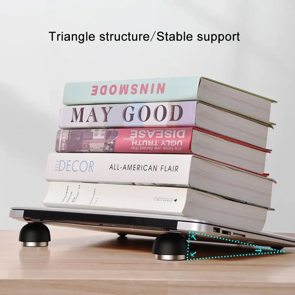 Storazone Oatsbasf Laptop Stand Notebook Accessories Laptop Mushroom Holder Foldable Mini Cooler Stand for Macbook Pro Air Support Bracket